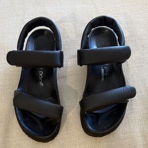 Women’s Papillio by Birkenstock Theda Black Platform Wedge Sandals